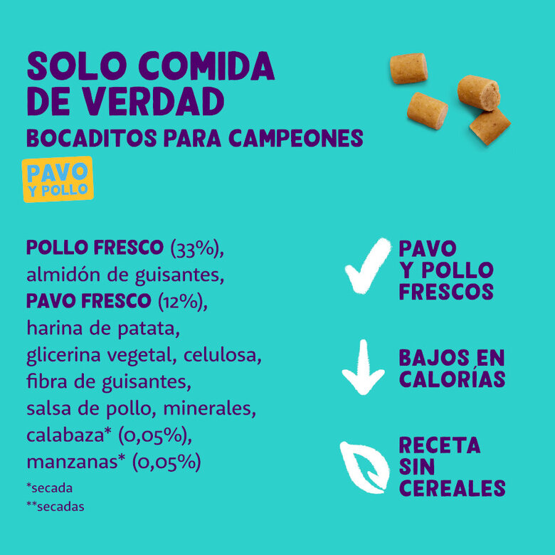 50 g Edgard y Cooper Snacks Mini de Peru e Frango para cães,  Imagem número 5 50 g Edgard y Cooper Snacks Mini de Peru e Frango para cães, , large Imagem número 5
